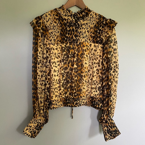 Free People Roma Printed Ruffle Blouse - Picture 8 of 11